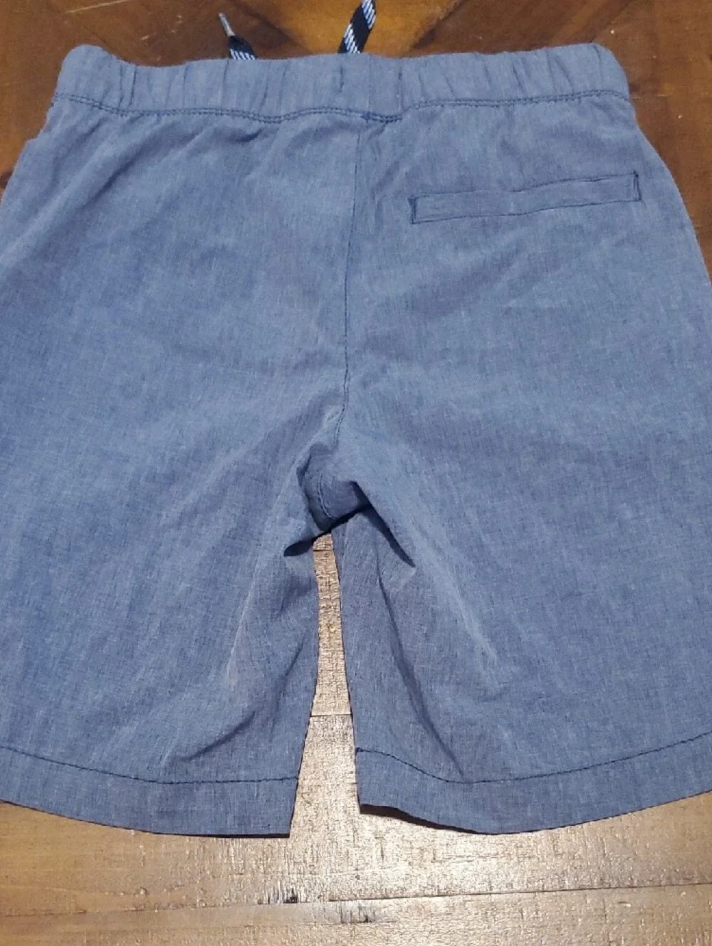 Old Navy Blue Chambray Drawstring Kids Shorts